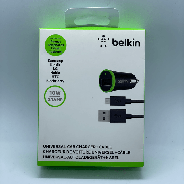 Chargeur auto rapide 10w Belkin prise + câble micro usb