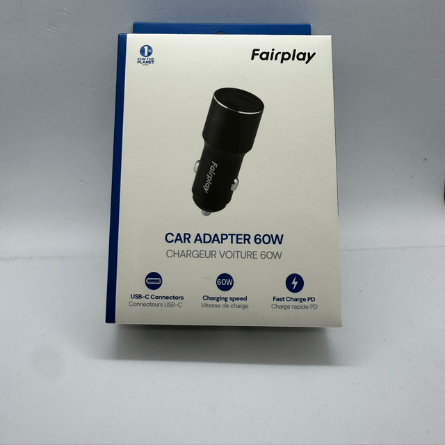 Chargeur voiture rapide 60w 2 type c 