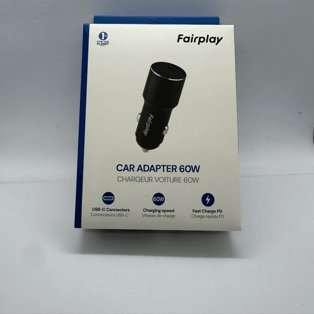 Chargeur voiture rapide 60w 2 type c 